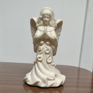Party Light Cream Angel Taper Candle Holder